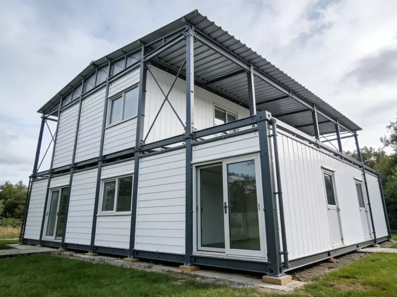 Green Steel Prefab House ya Muundo wa Kijani