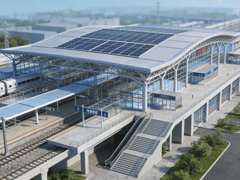 Multifunctional Steel Steel Train Station