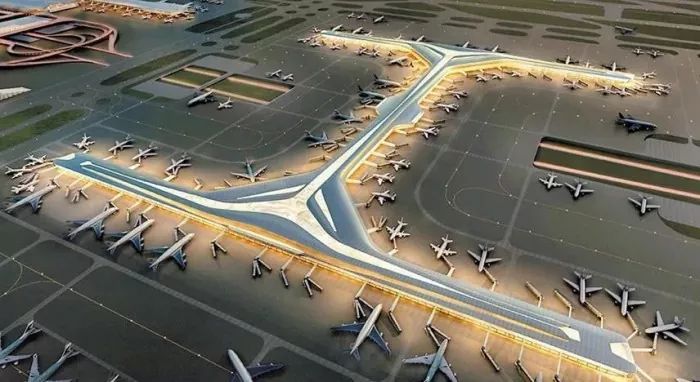 Muundo wa Chuma Uwanja wa Ndege wa Satellite Concourse